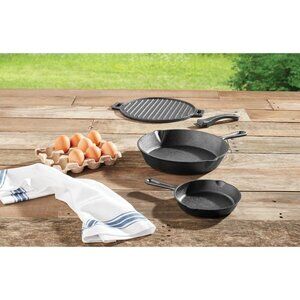 Ozark Trail 4-piece Cast Iron Skillet Set
